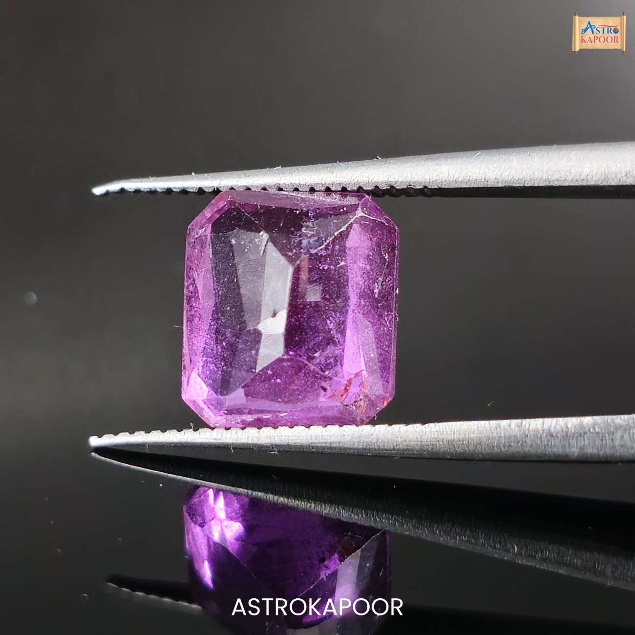 3.53 Carats Natural Purple Pink Sapphire 9.91 mm x 6.72 mm x 4.69 mm