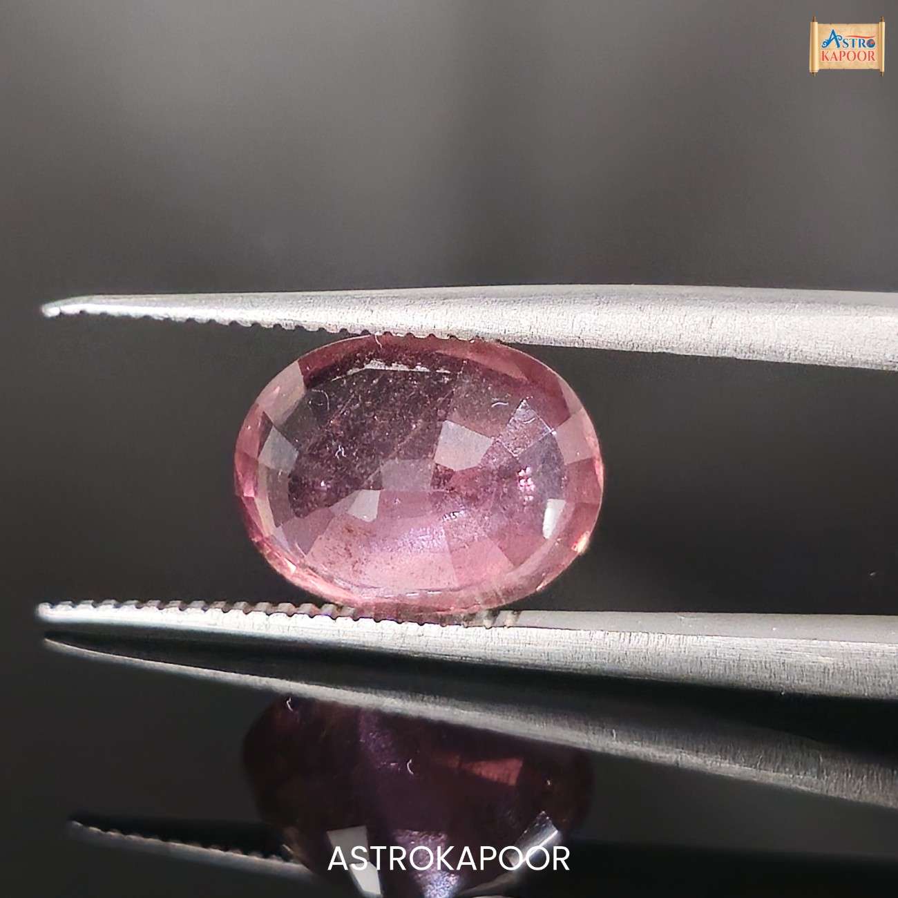 5.27 Carats Natural Orange Pink Sapphire 10.71 mm x 8.89 mm x 5.64 mm