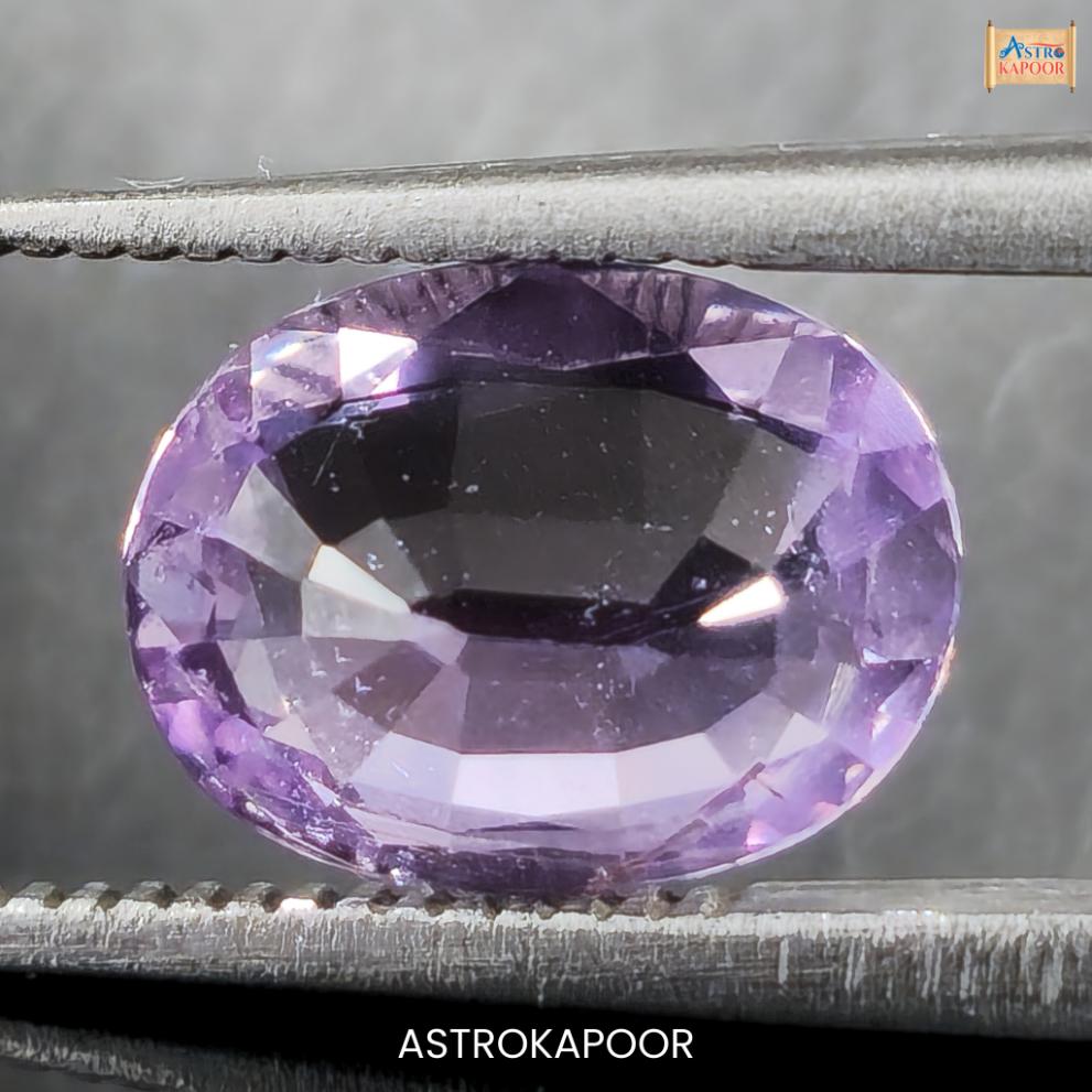 2.55 Carats Natural Violet Pink Sapphire 9.41mm x 7.19mm x 4.18mm