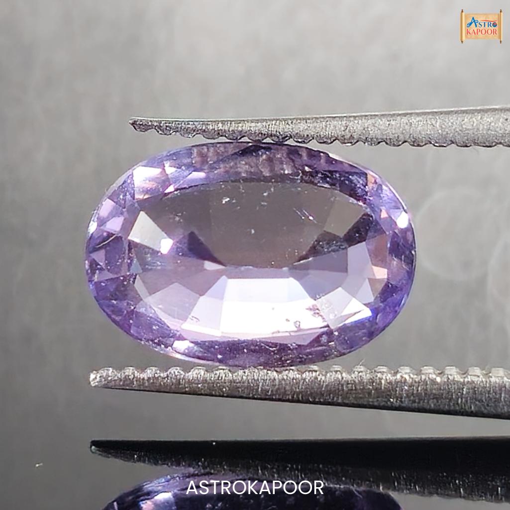 2.02 Carats Natural Violet Sapphire 9.14mm x 6.23mm x 3.93mm
