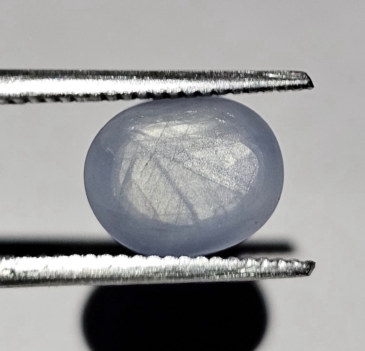 3.03 Carats Natural Dark Pastel Blue Star Sapphire 8.29 x 6.66 x 5.00 mm