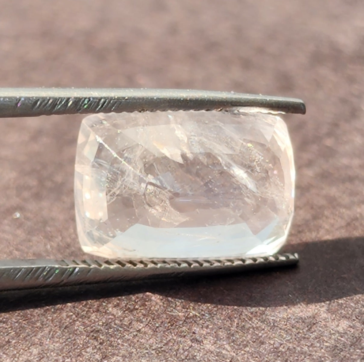 7.78 Carats Natural Colourless Sapphire 10.40 x 8.40 x 6.19 mm