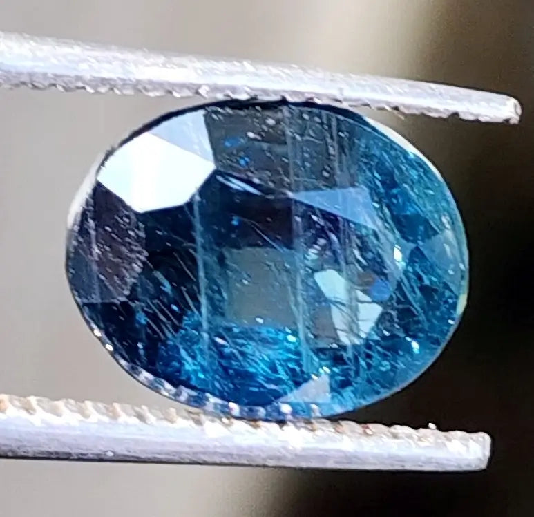 3.13 Carats Natural Bluish Green Sapphire 9.17 x 7.48 x 4.26 mm