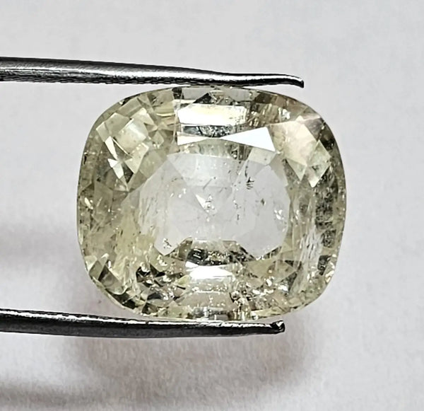 21.30 Carats Natural Lemon Green Sapphire 16.30 x 14.38 x 9.50 mm