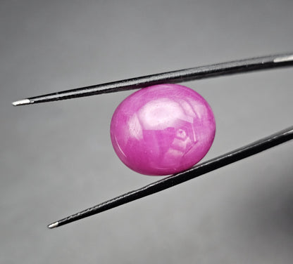 48.39 Carats Natural Johnson Mine Pinkish Red Star Ruby 24.94 x 15.19 x 11.49 mm