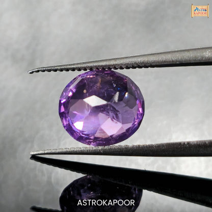2.73 Carats Natural Purple Sapphire 7.66 mm x 7.26 mm x 4.52 mm