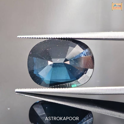 12.96 Carats Natural Greenish Blue Sapphire 16.67 mm x 12.41 mm x 6.97 mm