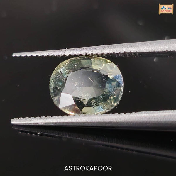 2.43 Carats Natural Bluish Green Sapphire 8.40 mm x 6.83 mm x 4.16 mm