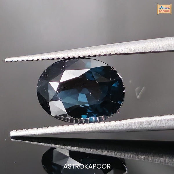 3.68 Carats Natural Blue Sapphire 10.85 mm x 7.92 mm x 4.96 mm