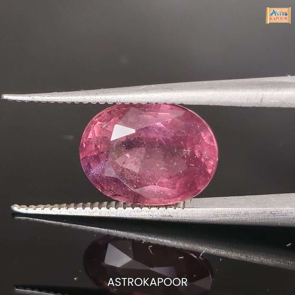 5.27 Carats Natural Orange Pink Sapphire 10.71 mm x 8.89 mm x 5.64 mm