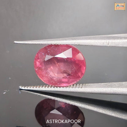 4.59 Carats Natural Orange Pink Sapphire 10.46 mm x 7.98 mm x 5.67 mm