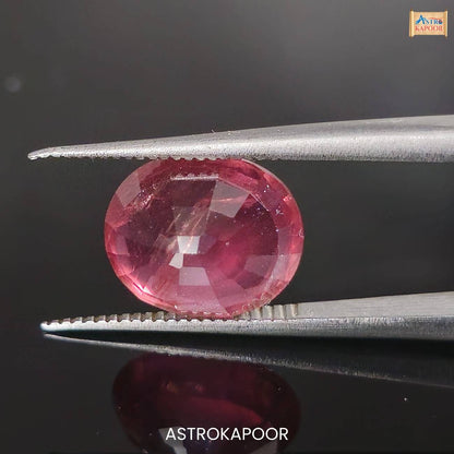 4.59 Carats Natural Orange Pink Sapphire 10.46 mm x 7.98 mm x 5.67 mm