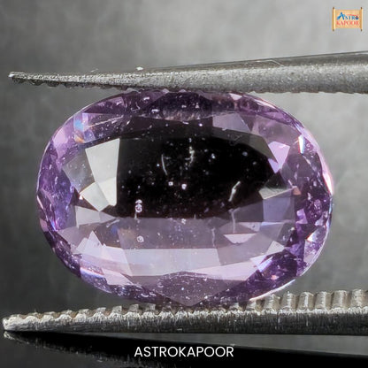 3.59 Carats Natural Violet Pink Sapphire 11.09mm x 8.25mm x 4.27mm