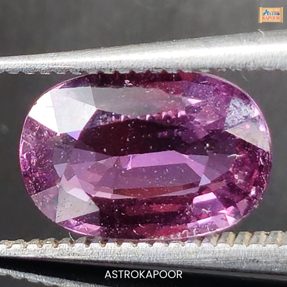 2.59 Carats Natural Purple Sapphire 9.90mm x 6.72mm x 3.87mm