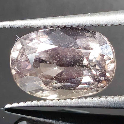 2.96 Carats Natural Pinkish Brown to purplish pink Sapphire 10.03 mm x 6.64 mm x 4.93 mm