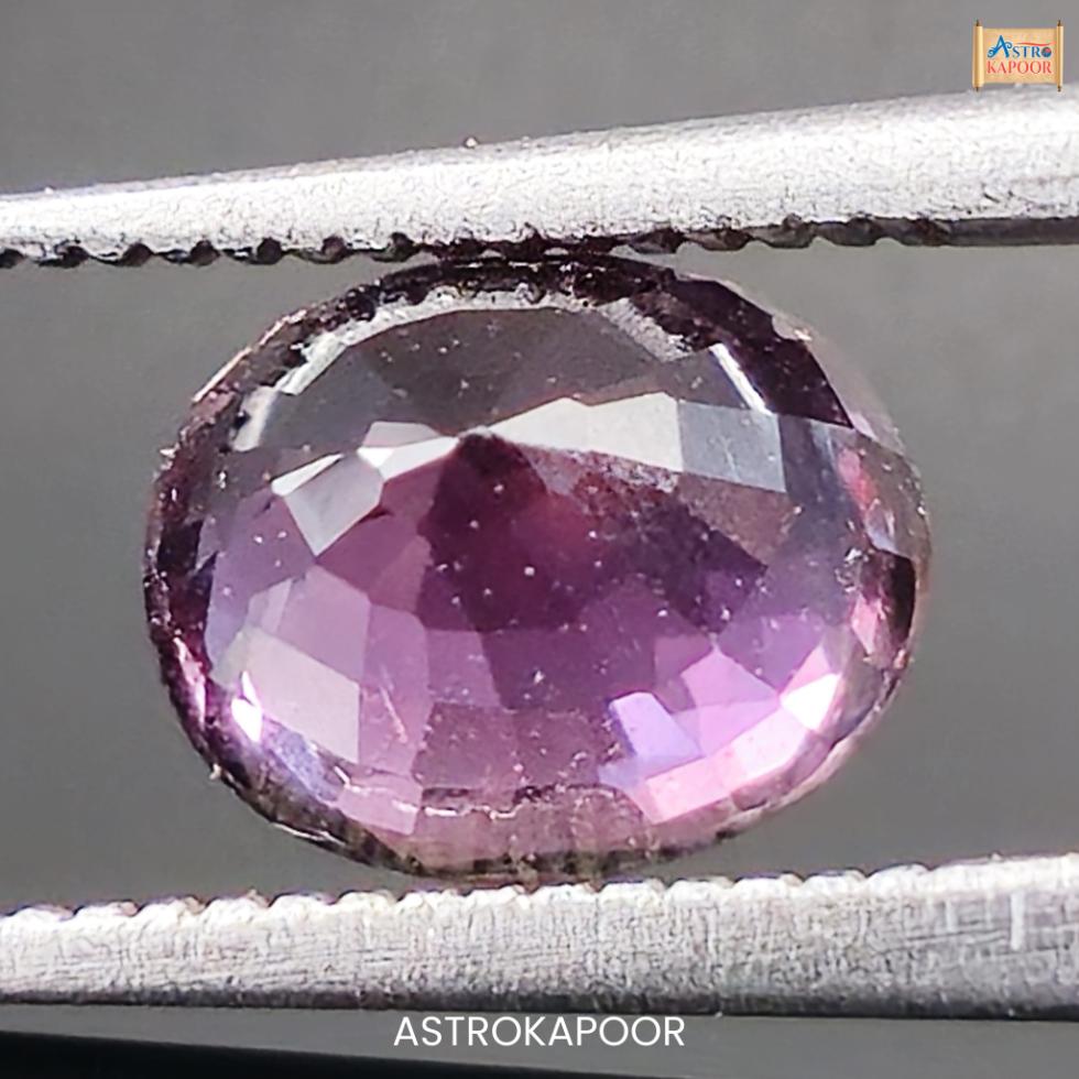2.07 Carats Natural Purple Sapphire 7.57mm x 6.12mm x 4.64mm