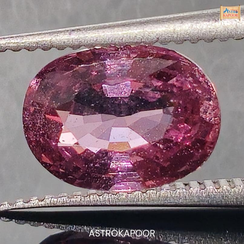 2.27 Carats Natural Orange Pink Sapphire 8.62mm x 6.30mm x 4.38mm
