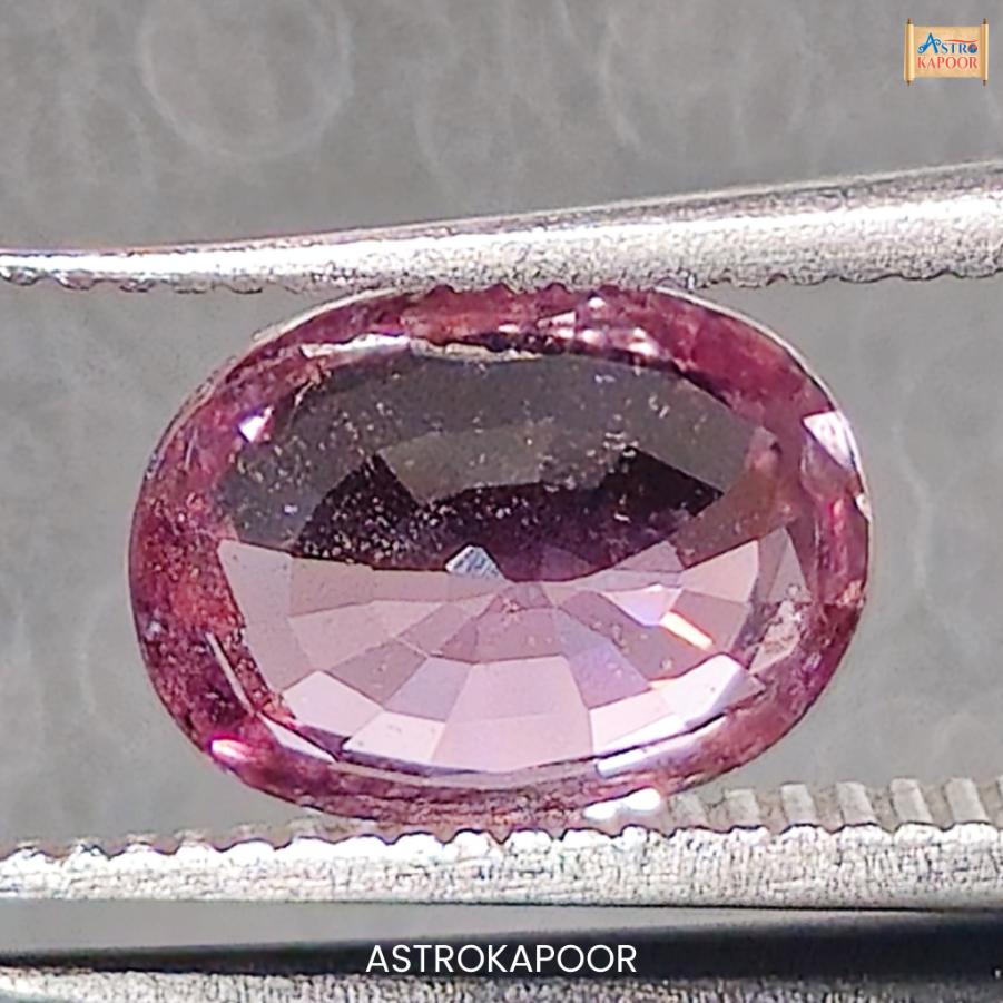 2.27 Carats Natural Orange Pink Sapphire 8.62mm x 6.30mm x 4.38mm