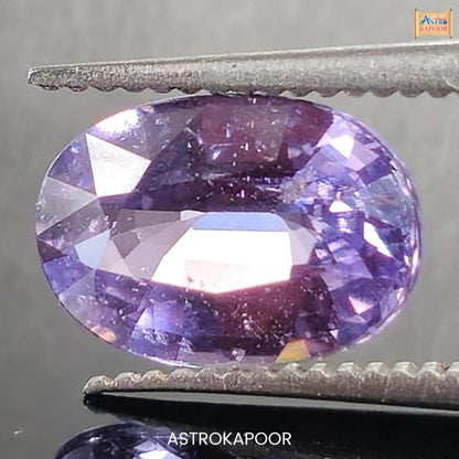 2.02 Carats Natural Violet Sapphire 9.14mm x 6.23mm x 3.93mm