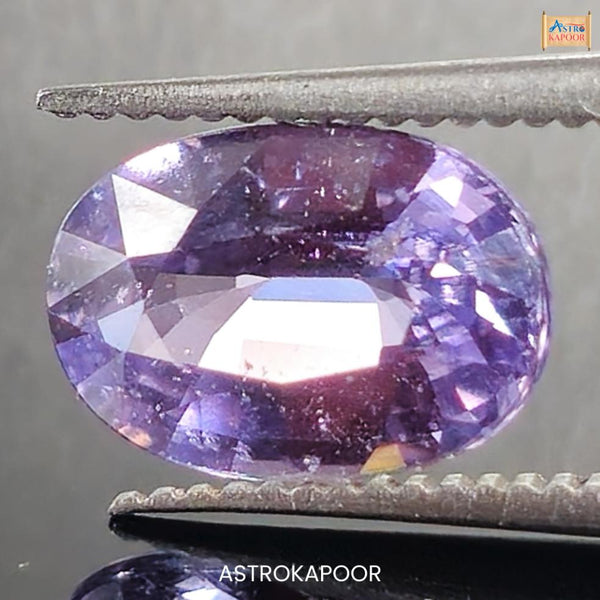 2.02 Carats Natural Violet Sapphire 9.14mm x 6.23mm x 3.93mm