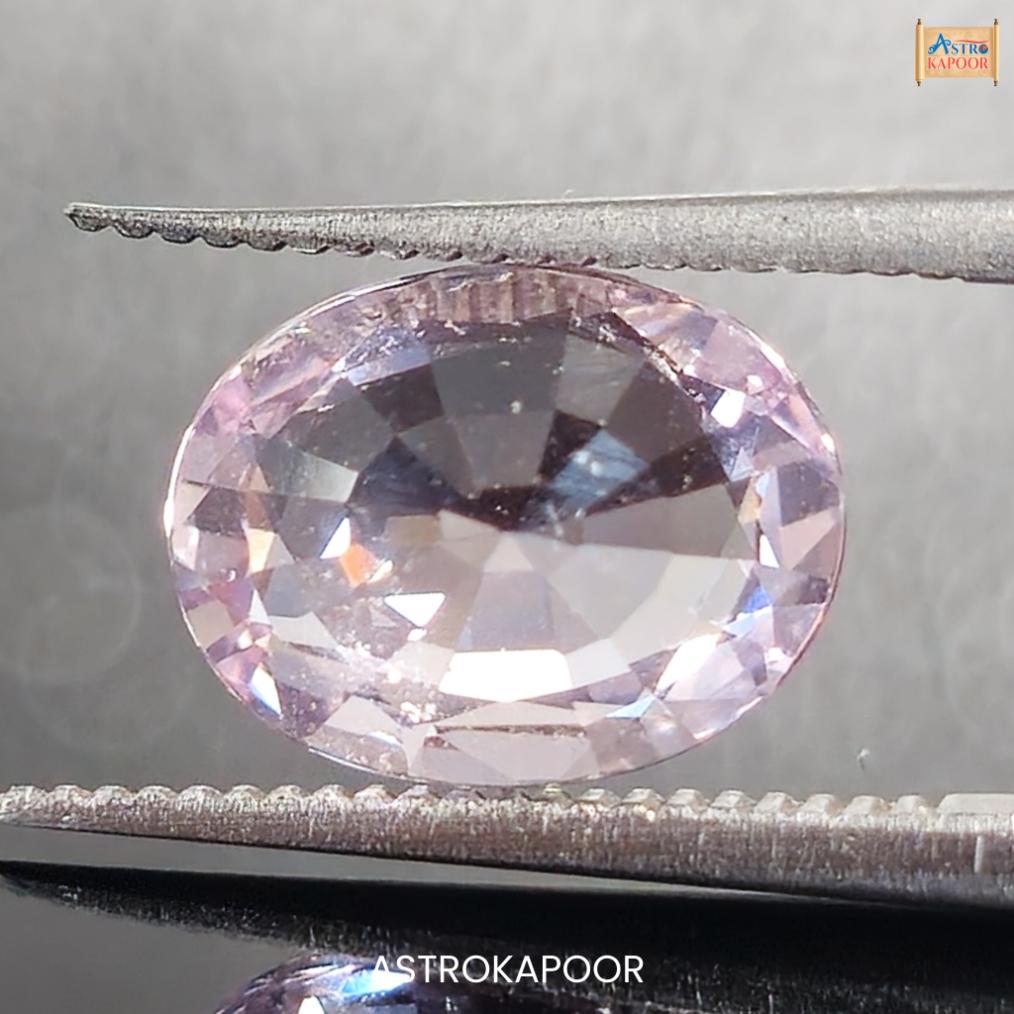 2.83 Carats Natural Pink Sapphire 9.63mm x 7.45mm x 4.75mm