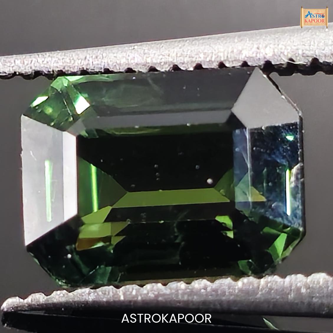 2.27 Carats Natural Bluish Green Sapphire 7.68mm x 5.76mm x 4.37mm