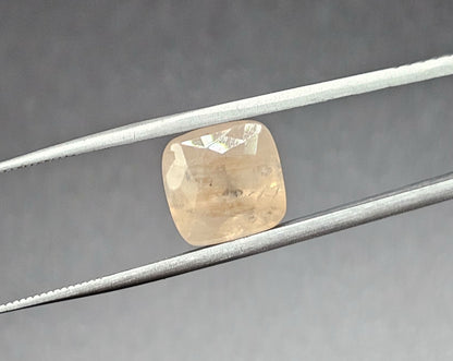 8.77 Carats Yellowish Orange Natural Sapphire 10.75 x 11.00 x 7.65 mm