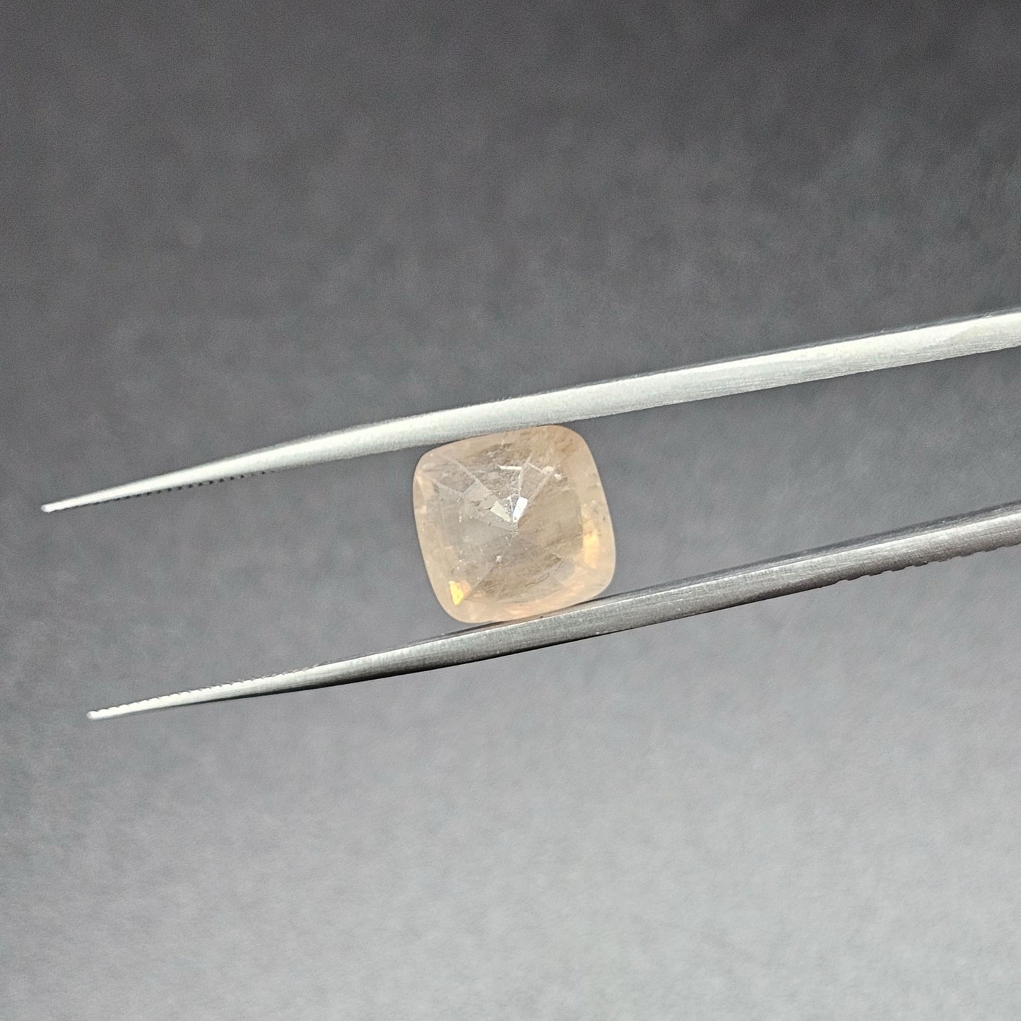 8.77 Carats Yellowish Orange Natural Sapphire 10.75 x 11.00 x 7.65 mm