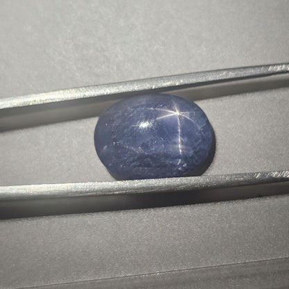11.71 Carats Natural Blue Star Sapphire 15.53 x 11.53 x 6.47 mm