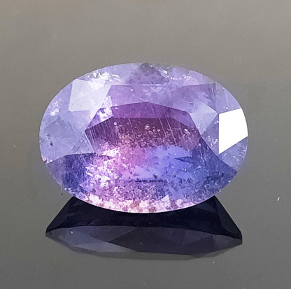 12.82 Carats Natural Colour Changing Sapphire Purple Blue to Violet 16.35x11.90x7.89mm