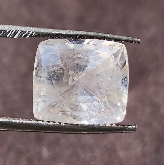 7.03 Carats Natural Colourless Sapphire 10.52 x 9.31 x 7.19 mm