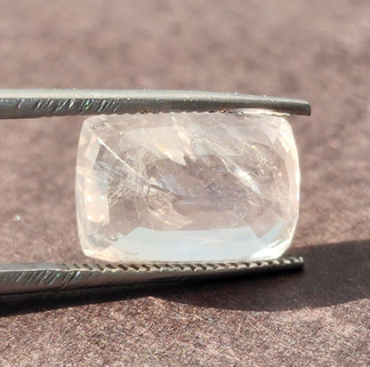 7.78 Carats Natural Colourless Sapphire 10.40 x 8.40 x 6.19 mm